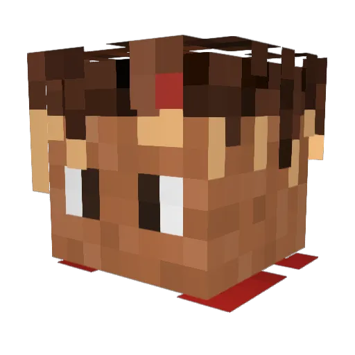 AlfxHuntah94 Minecraft avatar head, 3D render