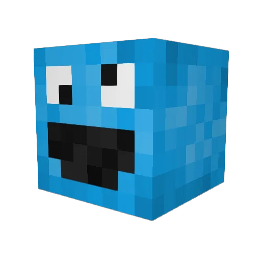AlgTop Minecraft avatar head, 3D render