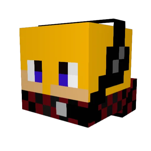 Algam2012 Minecraft avatar head, 3D render