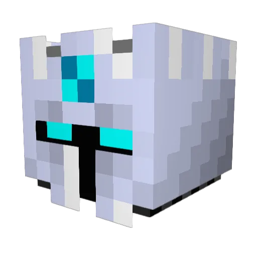 Algan02p Minecraft avatar head, 3D render