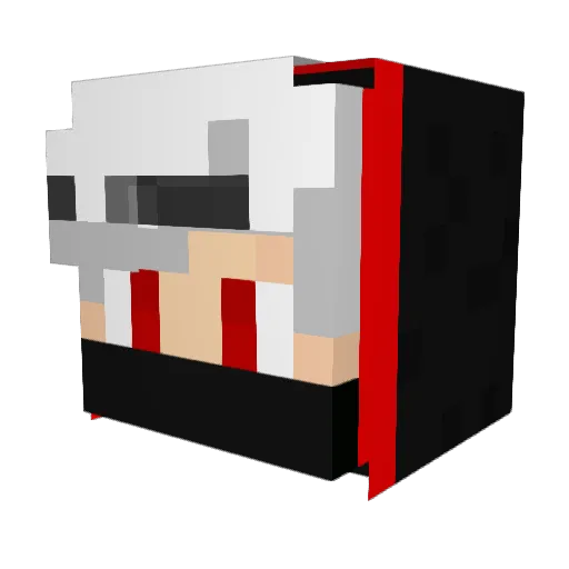 Algan21 Minecraft avatar head, 3D render