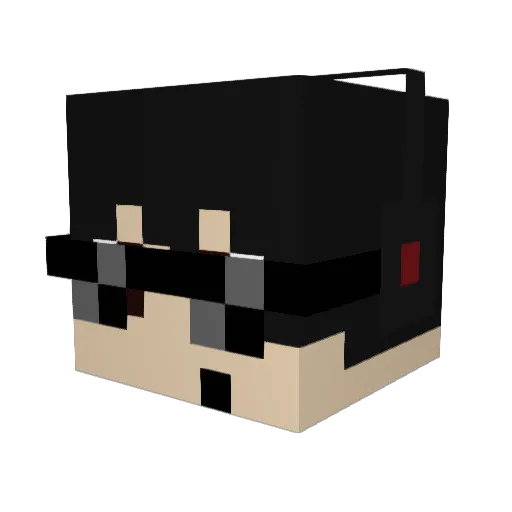 Algara01 Minecraft avatar head, 3D render
