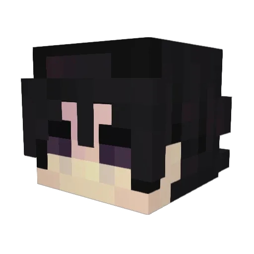 Algaran_senior Minecraft avatar head, 3D render