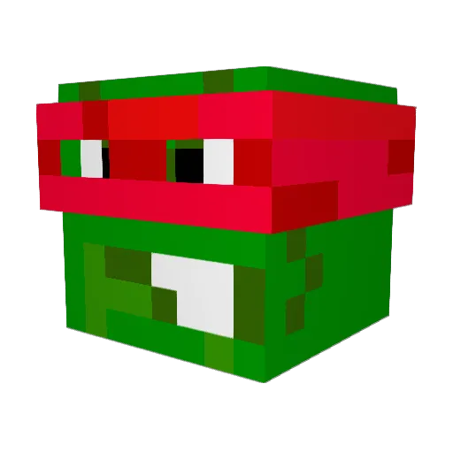 Algarius Minecraft avatar head, 3D render
