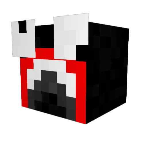 Algher Minecraft avatar head, 3D render