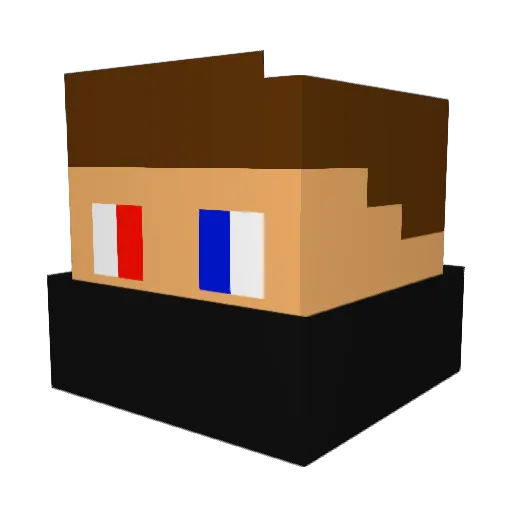 Algis_001 Minecraft avatar head, 3D render