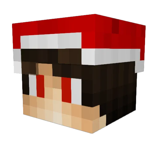 AlgkGaming Minecraft avatar head, 3D render