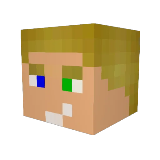 Algorythm44 Minecraft avatar head, 3D render