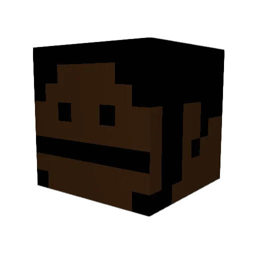 Algoviedo5 Minecraft avatar head, 3D render