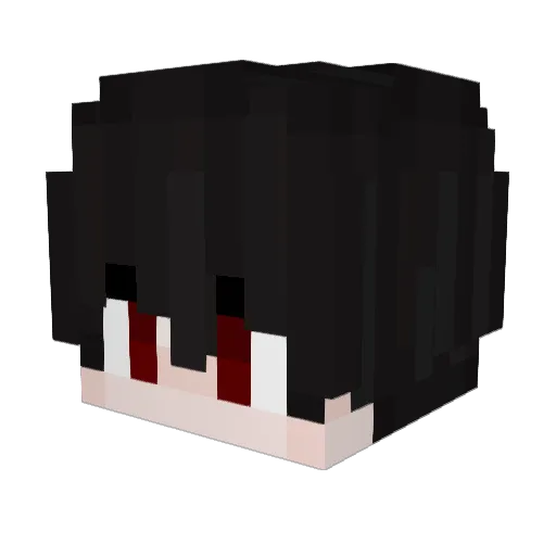 Algromas Minecraft avatar head, 3D render