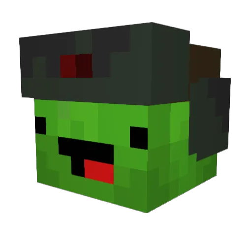 Alhpia123 Minecraft avatar head, 3D render