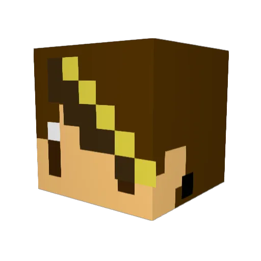 Ali14444 Minecraft avatar head, 3D render