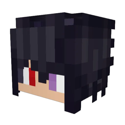 AliAK2K Minecraft avatar head, 3D render
