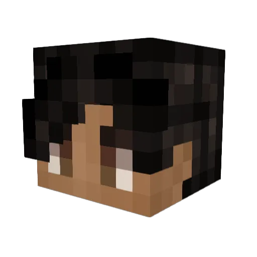 AliAliAli Minecraft avatar head, 3D render