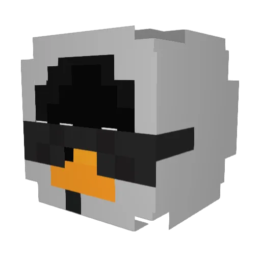 AliBaba077 Minecraft avatar head, 3D render
