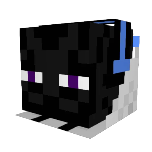 AliBadge1 Minecraft avatar head, 3D render