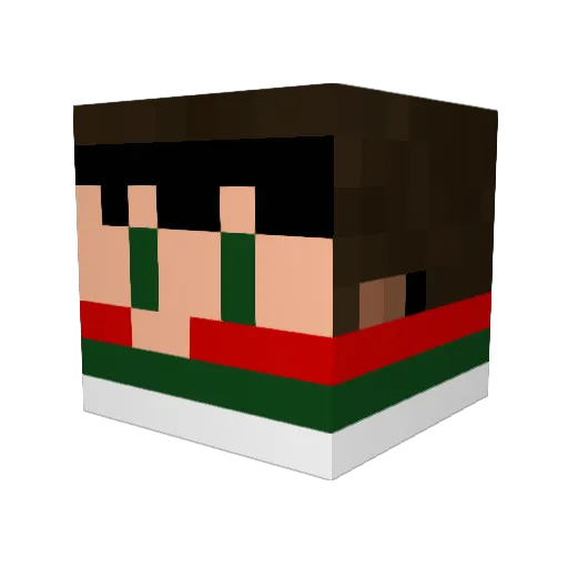 AliBali3000 Minecraft avatar head, 3D render