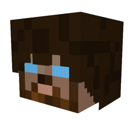 AliBoom13 Minecraft avatar head, 3D render