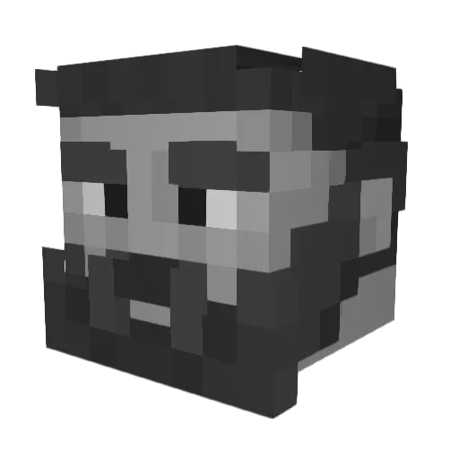 AliDagdelen Minecraft avatar head, 3D render