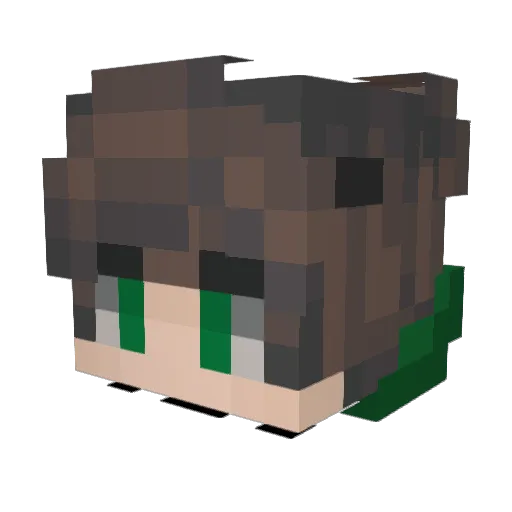 AliM2025 Minecraft avatar head, 3D render