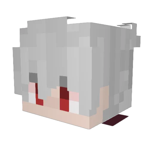 AliOneShot Minecraft avatar head, 3D render