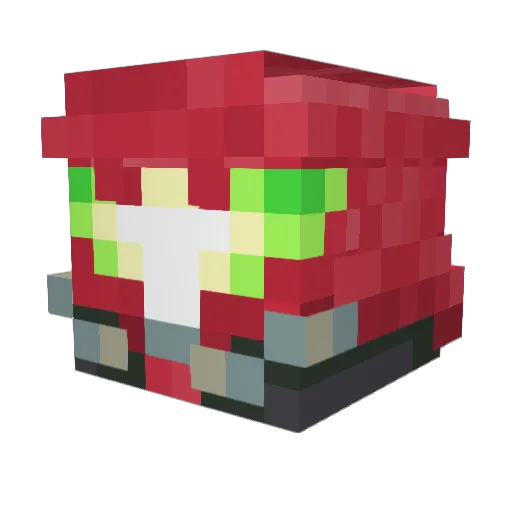 AliShira1 Minecraft avatar head, 3D render