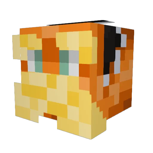 AliSo93 Minecraft avatar head, 3D render
