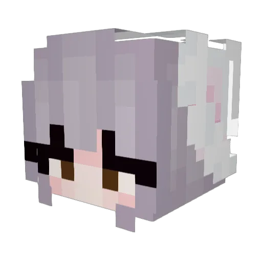 AliSpot12 Minecraft avatar head, 3D render