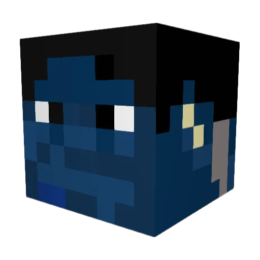 AliTP20 Minecraft avatar head, 3D render