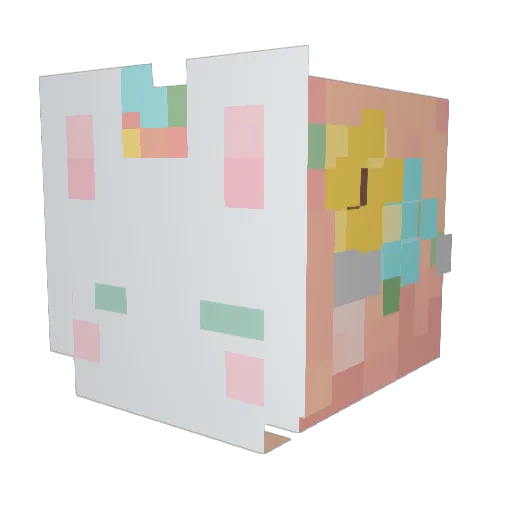 AliTheJedi Minecraft avatar head, 3D render