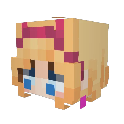 Ali_132 Minecraft avatar head, 3D render