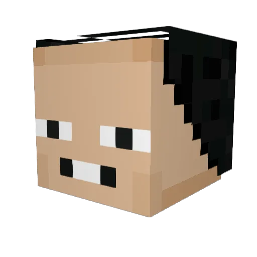 Ali_Adisucipto Minecraft avatar head, 3D render