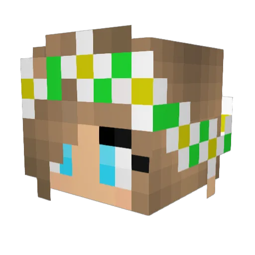 Ali_Atena27 Minecraft avatar head, 3D render