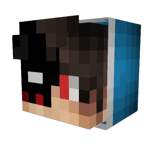 Ali_EK Minecraft avatar head, 3D render