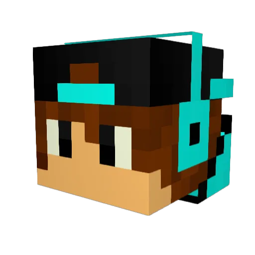 Ali_Hacker_1 Minecraft avatar head, 3D render