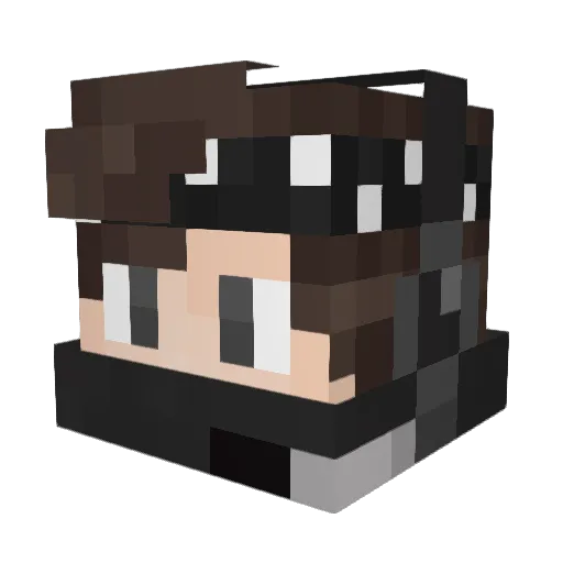 Ali_K163 Minecraft avatar head, 3D render