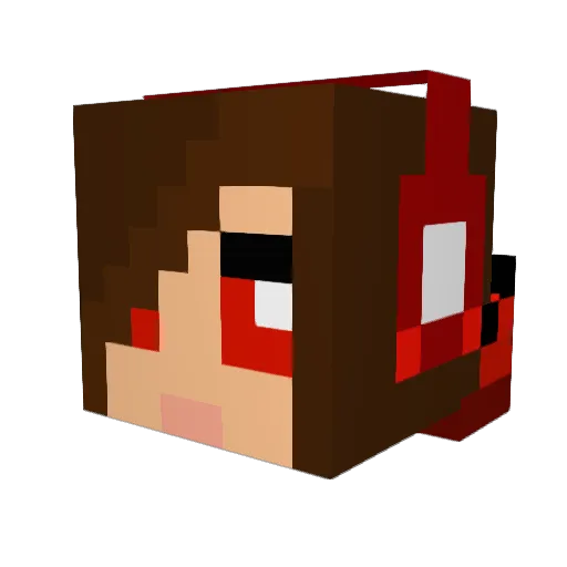 Alia59 Minecraft avatar head, 3D render