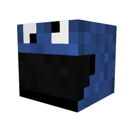 Aliadii Minecraft avatar head, 3D render