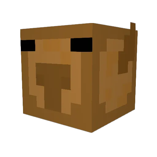 AlianHD Minecraft avatar head, 3D render