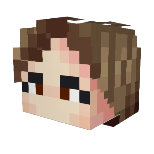 AliandriaH Minecraft avatar head, 3D render