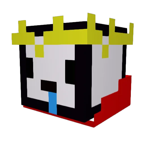 AliangOvO Minecraft avatar head, 3D render