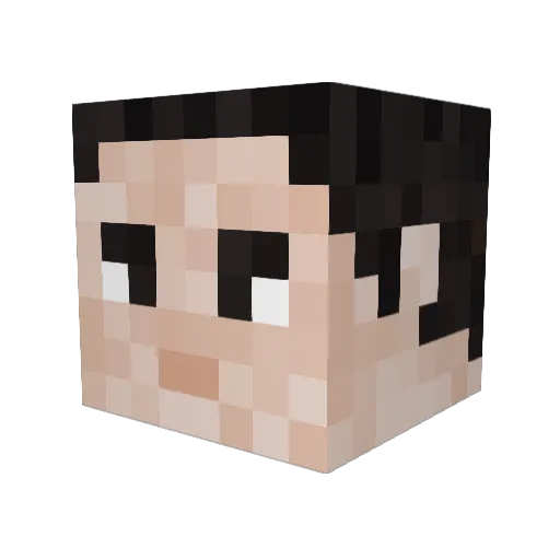 Aliart24 Minecraft avatar head, 3D render