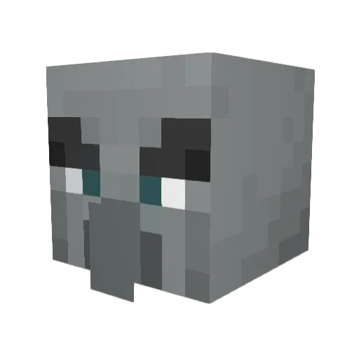 Alias047 Minecraft avatar head, 3D render