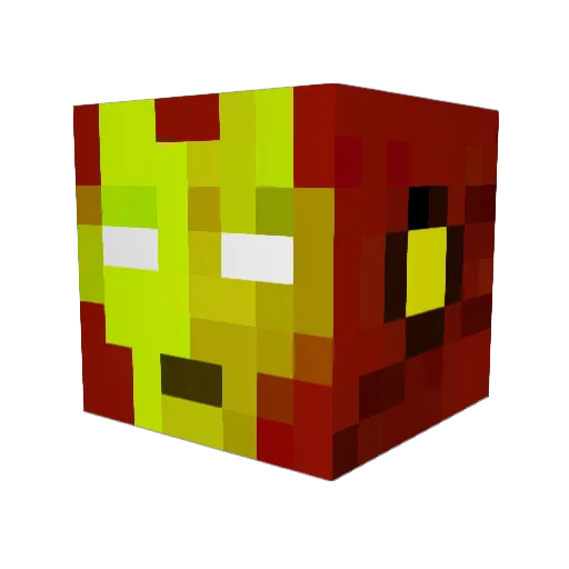 AliasThunder Minecraft avatar head, 3D render