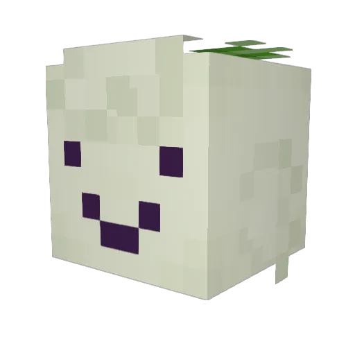 Aliastion Minecraft avatar head, 3D render