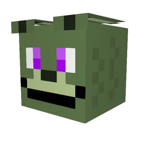 Alibaba_der_Zwe Minecraft avatar head, 3D render