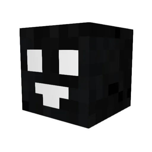 Alibraha Minecraft avatar head, 3D render