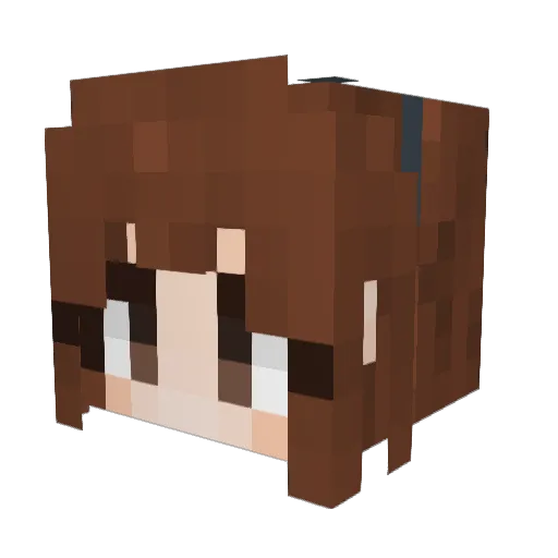 Alica_Yui Minecraft avatar head, 3D render