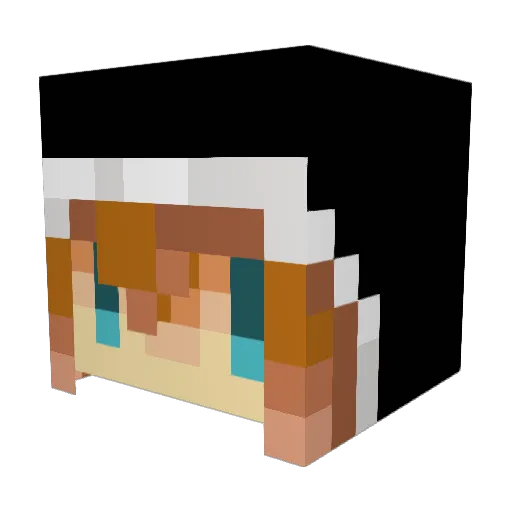 Alice1225 Minecraft avatar head, 3D render