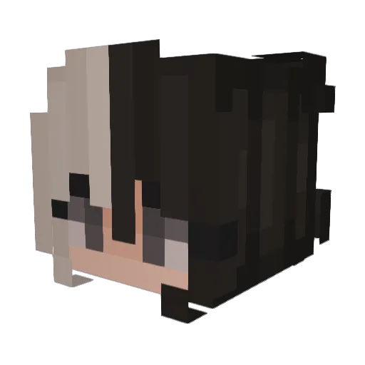 Alice20104 Minecraft avatar head, 3D render